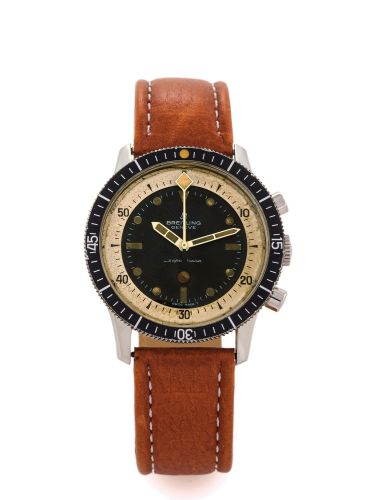 BREITLING SUPEROCEAN, MINUTE COUNTING CHRONOGRAPH.Breitling Genève, Super Ocean, case No. 1026277, Ref. 2005. Made in the 1960s..Fine and unusual, water-resistant to 20atm/600 ft, stainless steel diver's wristwatch with.minute-counter chronograph and roun