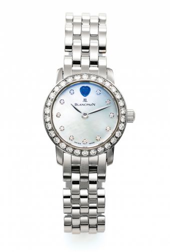 BLANCPAIN LADY BIRD WHITE GOLD AND DIAMOND.Blancpain, Swiss, No. 394. Made circa 2000s..Very fine and rare, self-winding, 18K white gold and diamond.lady's wristwatch with 18K white gold Blancpain bracelet.