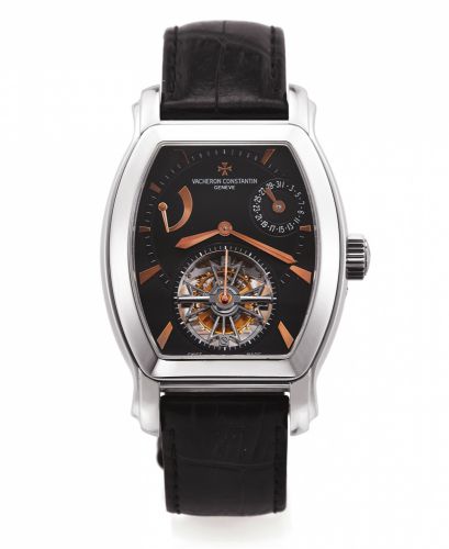 VACHERON CONSTANTIN REF. 30145 MALTE TOURBILLON STEEL.Vacheron Constantin, Genève, Malte Tonneau Tourbillon, No. 7, No. 953181, case No. 1130702.Ref. 30145. Made in a limited edition of 10 pieces in 2006 for the 100th anniversary of the historic.Geneva bo
