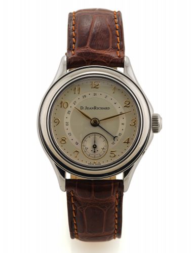 DANIEL JEAN RICHARD REF. 21001, DATE.Daniel Jean Richard, case No. 753, Ref. 21001..Made circa 2000..Fine, self-winding, water resistant, stainless steel wristwatch with date with a steel Jean Richard buckle..Dial, case and movement signed.