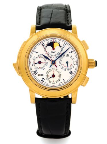 IWC IL DESTRIERO SCAFUSIA PINK GOLD.International Watch Co., Schaffhausen, Il Destriero Scafusia No..107/125, movement No. 2500101, case No. 2537086. Made in a limited.edition of 125 examples. Production of this reference began in 1993.ended in 1999..Extr