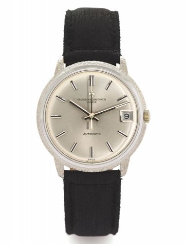 VACHERON CONSTANTIN REF. 6394 WHITE GOLD.Vacheron Constantin, Genève, Automatic, No. 587850, case.No. 429819, Ref. 6394 Q. Made circa 1965..Very fine and extremely rare, center-seconds, self-winding, water-.resistant 18K white gold wristwatch with date.