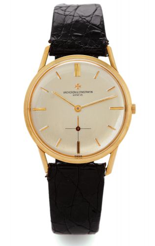 VACHERON CONSTANTIN REF. 6456.Vacheron Constantin, Genève, movement No. 549357.case No. 374312, Ref. 6456. Made in the 1950s..Fine, 18K yellow gold wristwatch with an 18K gold.Audemars Piguet buckle..Dial, case and movement signed.
