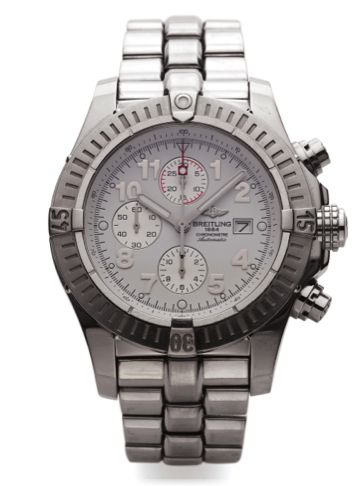 BREITLING REF. A13370 STEEL.Breitling, Chronometre Automatic, case No. 787467.Ref. A 1337011. Made in the 2000s..Fine, large, self-winding, water-resistant wristwatch with.chronograph with tachometer and date and a stainless.steel bracelet with a stainles