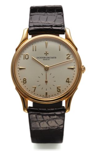 VACHERON CONSTANTIN REF. 92239 YELLOW GOLD.Vacheron Constantin, Geneve, Les Historiques, No. 774965.case No. 655498, Ref. 92239. Sold on 18th March 1994..Fine, elegant and thin, hand-winding, 18K yellow gold.wristwatch with an 18K yellow gold Vacheron C