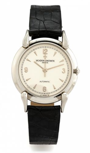 VACHERON CONSTANTIN REF. 48003 PLATINUM.Vacheron Constantin, Geneve, Automatic, case No..647232, Ref. 48003. Made circa 1996..Fine and rare, self-winding, center seconds, platinum.wristwatch with a platinum Vacheron Constantin buckle..Dial, case and movem