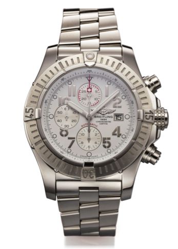 BREITLING REF. A13370 SUPER AVENGER.CHRONOGRAPH CHRONOMETER STEEL.Breitling Genève, Super Avenger, Automatic, No. 2586217.Ref. A13370. Made circa 2007..Fine, self-winding, stainless steel aviator's Chronometer wristwatch with date, round button chronograp