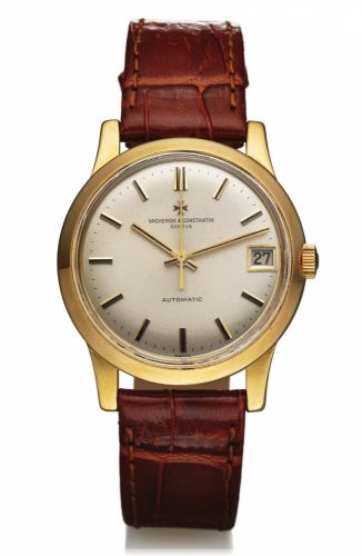 LOT WITHDRAWN.VACHERON, REF. 6378 AUTOMATIC YELLOW GOLD.Vacheron Constantin, Genève, Automatic, movement No..587638, Ref. 6378. Made in the 1960s..Very fine and rare, center seconds, self-winding, water-resistant.18K yellow gold wristwatch with date.