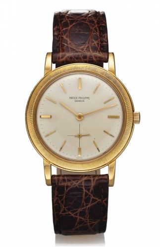 PATEK PHILIPPE REF 3473 YELLOW GOLD.Patek Philippe, Genève, No. 1112490, case No. 2629727.Ref. 3473. Made circa 1964..Very fine and very rare, self-winding, 18K yellow gold.wristwatch.