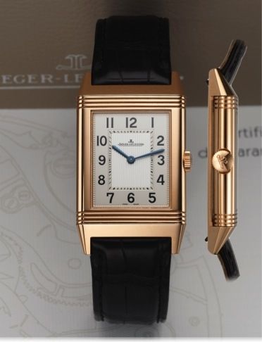 JAEGER-LECOULTRE REF. 277.2.62.GRANDE REVERSO ULTRA THIN PINK GOLD.Jaeger-LeCoultre, 'Grande Reverso Ultra Thin - Tribute to 1931,' No..2736173, Ref. 277.2.62. Made circa 2010..Fine and rare, rectangular and reversible, 18K pink gold wristwatch with an 18