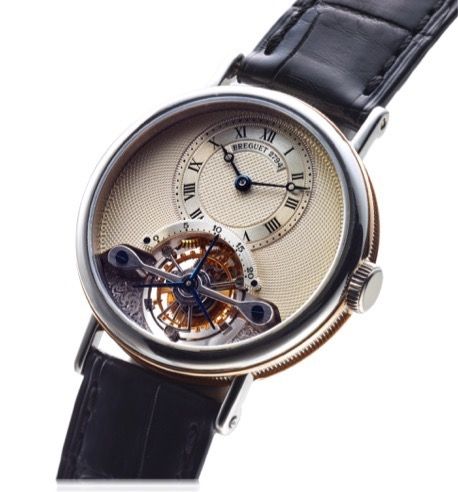 BREGUET REF. 3450 BREVET DU 7.MESSIDOR AN 9 PLATINUM AND PINK GOLD.Breguet, Brevet du 7 Messidor An 9, Tourbillon No. 067, No. 2794.Ref. 3450. Made circa 1993..Very fine and rare, platinum and 18K pink gold wristwatch with visible.one-minute tourbillon re