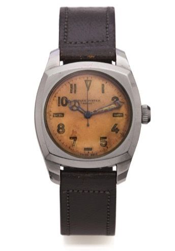 ROLEX REF. 3139 OYSTER ARMY.Rolex Oyster, Army, Ref. 3139. case No. 244815..Made in 1942..Very rare and fine, square, center-seconds.water-resistant stainless steel wristwatch..Dial, case and movement signed.