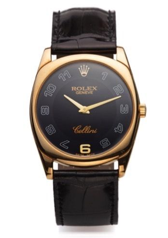 ROLEX REF. 4233 CELLINI YELLOW GOLD.Rolex, Genève, Cellini Danaos, case No. D770504.Ref. 4233. Made in 2005..Very fine, cushion-shaped, 18K yellow gold.wristwatch with an 18K yellow gold Rolex buckle..Dial, case and movement signed.