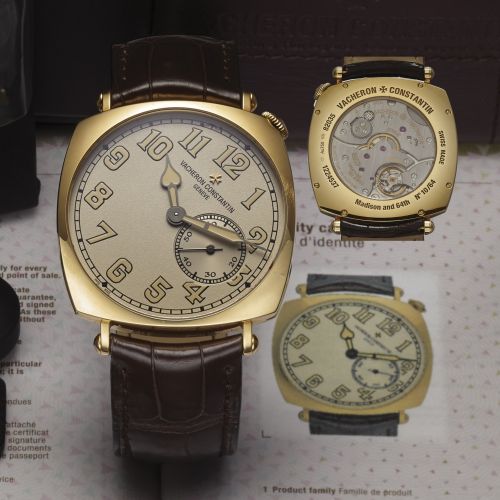 VACHERON CONSTANTIN HISTORIQUES AMERICAN 1921 BOUTIQUE NEW YORK.Vacheron Constantin, Genève, No. 10 / 64, No. 5215835, case No. 1224537, Ref. 82035..Made in a limited edition of 64 pieces commemorating the opening of the brand's first flagship New.York 