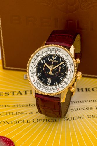 BREITLING, MONTBRILLANT LIMITED EDITION, PINK GOLD An attractive, limited edition, self-winding chronograph wristwatch with date.