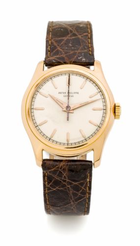 PATEK PHILIPPE, WATERPROOF, REF. 2533, PINK GOLD A fine and rare, manual-wind, 18k pink gold waterproof wristwatch.