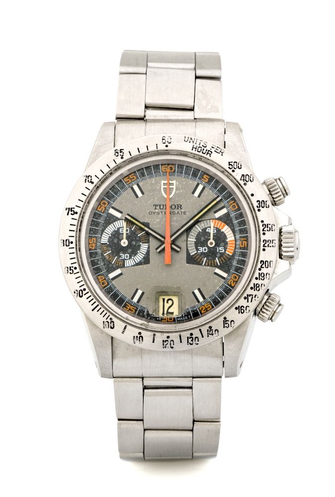 TUDOR REF. 7159 MONTE CARLO STEEL Fine and rare, water-resistant, stainless steel wristwatch.