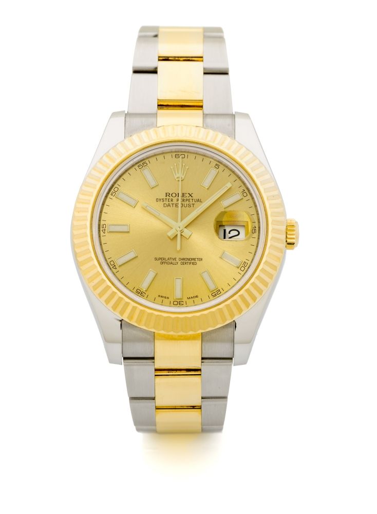 ROLEX, DATEJUST II, REF. 116333 A fine, self-winding, steel and gold wristwatch with date.