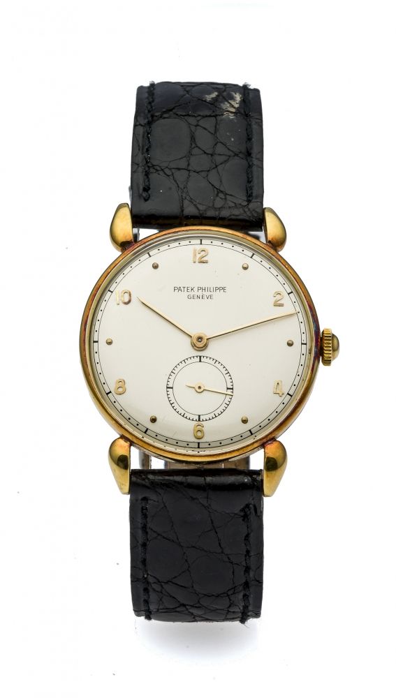 PATEK PHILIPPE REF. 590 YELLOW GOLD Very fine and rare, manual-winding, 18K yellow gold wristwatch.