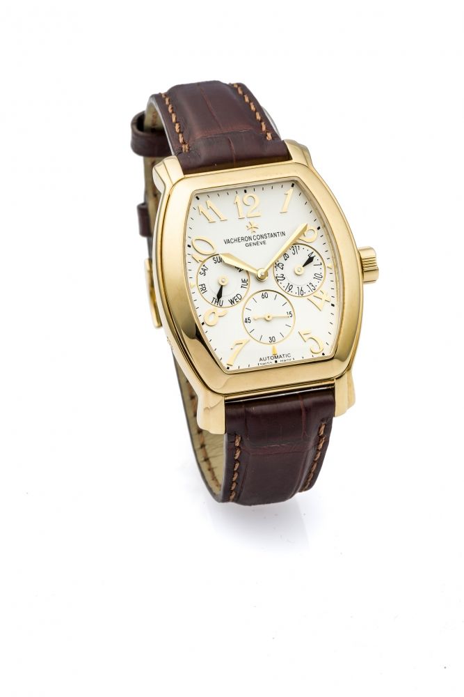 VACHERON CONSTANTIN ROYAL EAGLE REF. 42008 YELLOW GOLD DAY AND DATE Very fine and rare, self-winding, 18K yellow gold wristwatch 