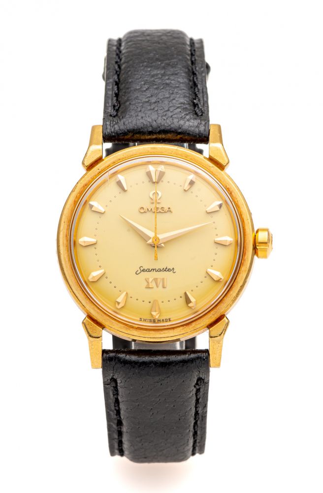 OMEGA, REF. 2850 SC, SEAMASTER XVI, YELLOW GOLD