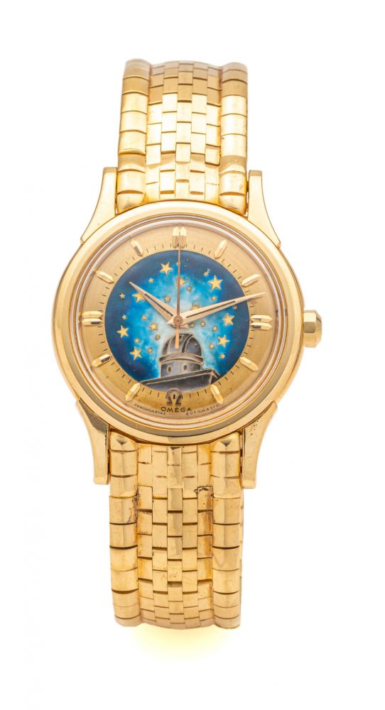 OMEGA, CUSTOM-MADE CONSTELLATION ENAMEL DIAL