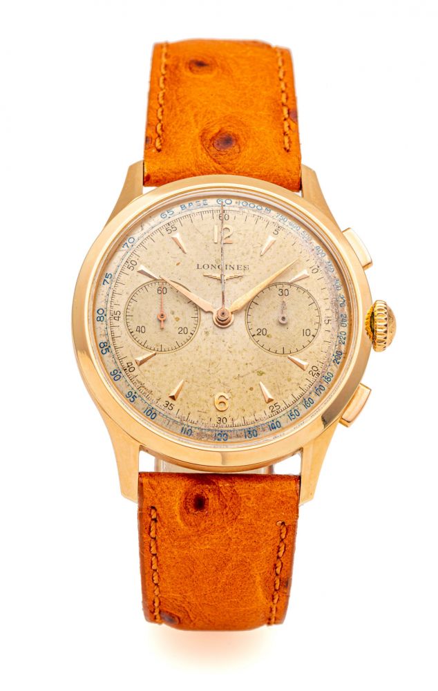 LONGINES REF. 5967, CHRONOGRAPH, 30CH, PINK GOLD, 38 MM