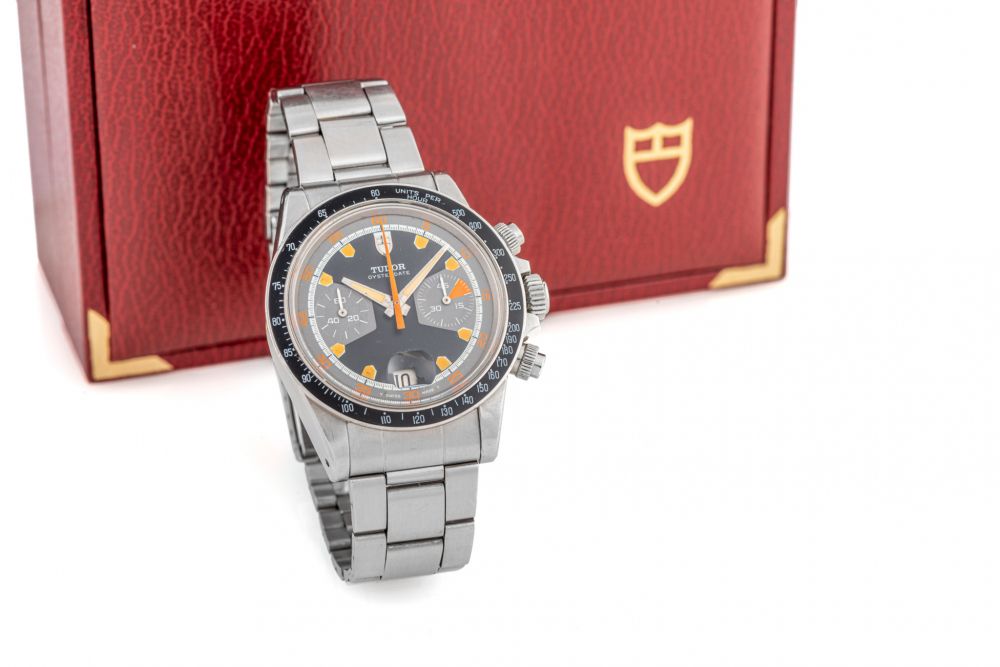 TUDOR, REF. 7031 HOMEPLATE, BLACK DIAL