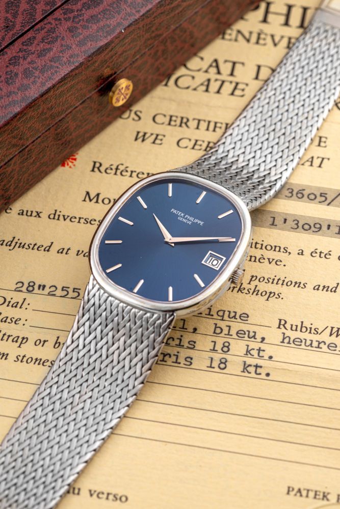 PATEK PHILIPPE, REF. 3605, JUMBO ELLIPSE, WHITE GOLD
