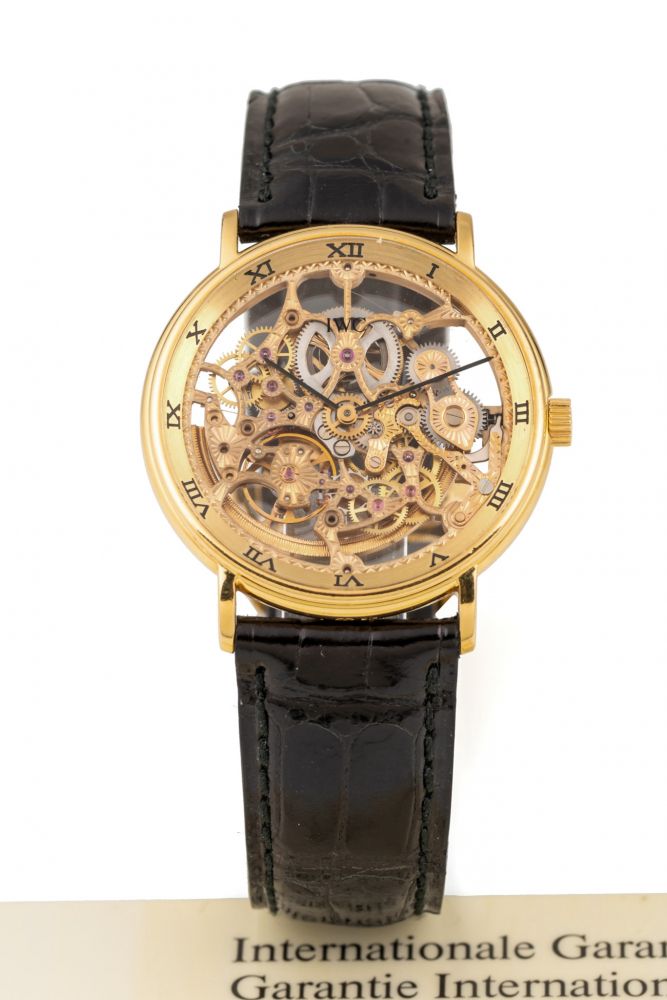 IWC, REF. 2701, SKELETON, GOLD