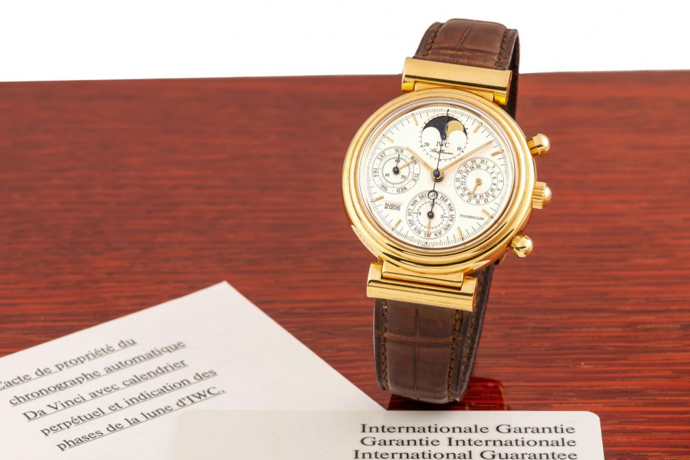 IWC, REF. 3752, DA VINCI, PERPETUAL CHRONOGRAPH, TOURBILLON, GOLD