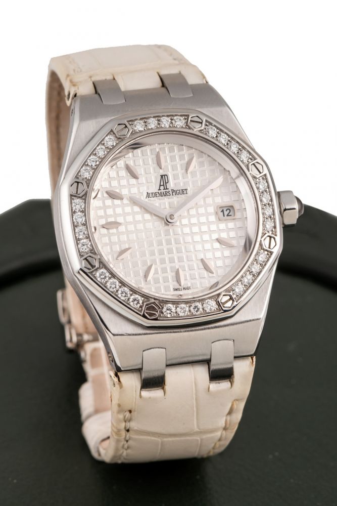 AUDEMARS PIGUET, REF. 67621, LADY ROYAL OAK, STEEL AND DIAMONDS
