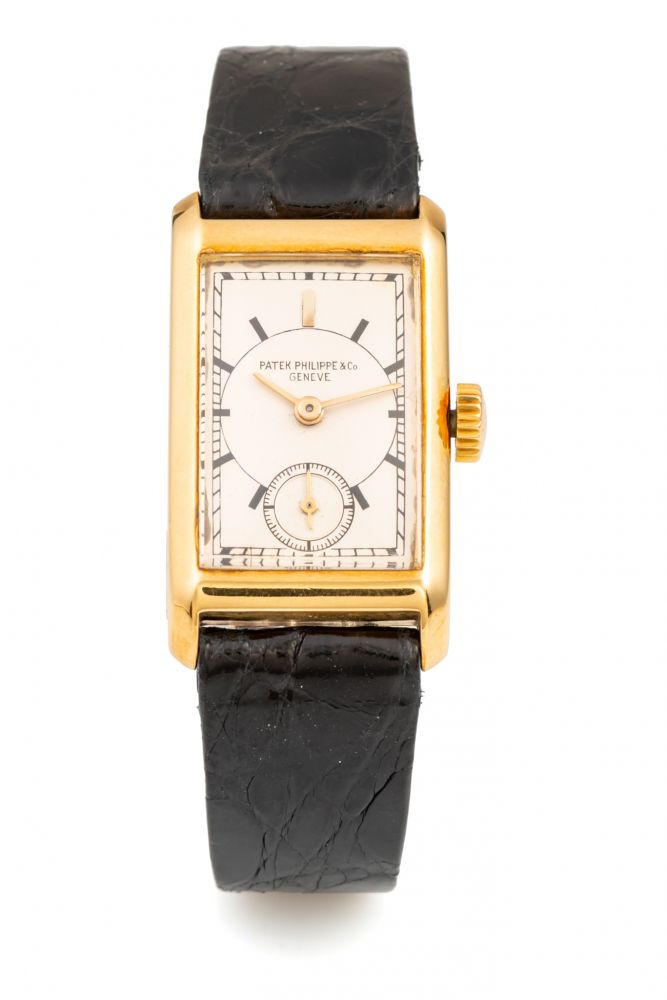 PATEK PHILIPPE, REF. 404, RECTANGULAR CASE, SECTOR DIAL