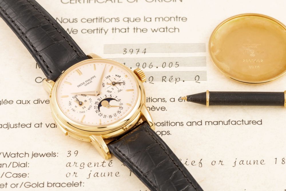 PATEK PHILIPPE, REF. 3974, PERPETUAL CALENDAR MINUTE REPEATER, GOLD