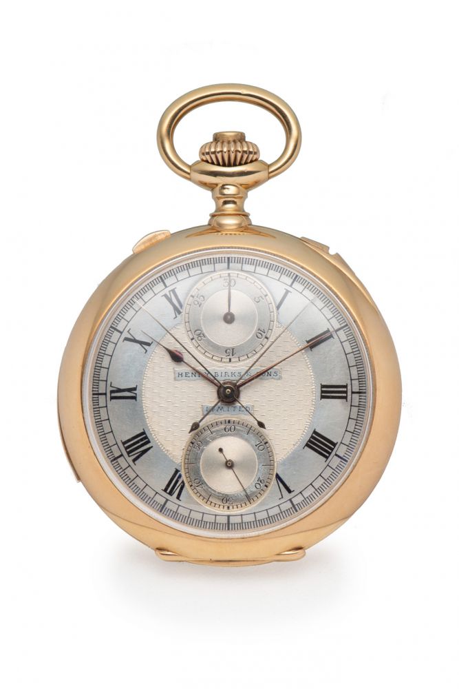 C.H. MEYLAN FOR BIRKS SONS, POCKET WATCH, MINUTE REPEATER, PINK GOLD
