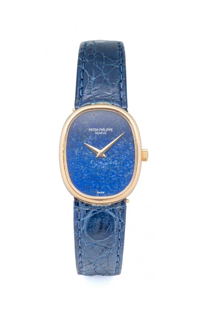 PATEK PHILIPPE, REF. 4226, ELLIPSE LADY, LAPIS-LAZULI DIAL, YELLOW GOLD