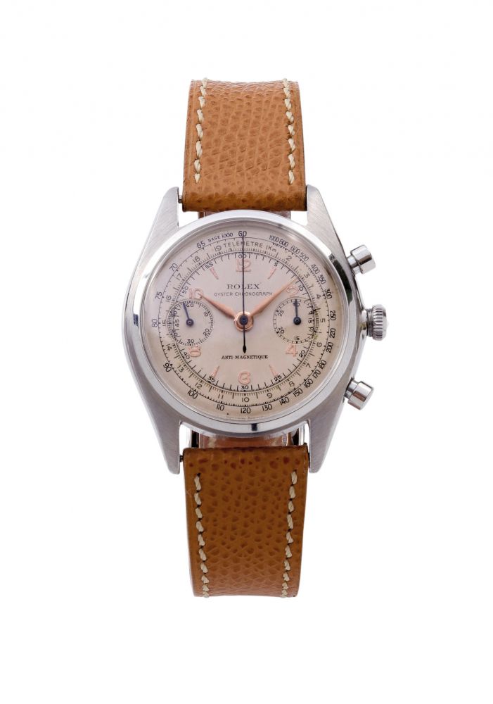 ROLEX, REF. 4500, ANTI-MAGNÉTIQUE CHRONOGRAPH, STEEL