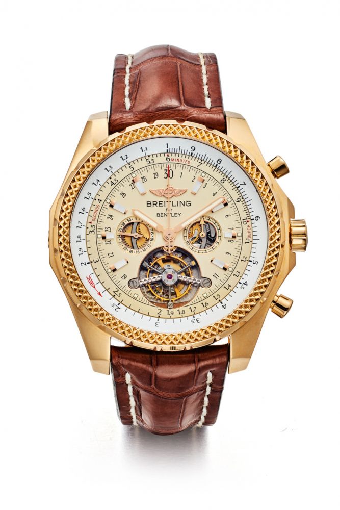 BREITLING REF H18841,BREITLING FOR BENTLEY, MULLINER TOURBILLON YELLOW GOLD