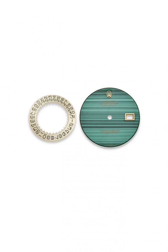 ROLEX MALACHITE DIAL, REF. 16008 DATEJUST WITH CALENDAR DISC