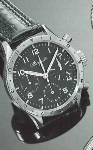 Breguet,Arm_e de l'Air, Type 20.5101/54, CEV 5, No 2520, 1950's..Fine, stainless steel gentleman's military wristwatch.with retour en vol round button chronograph and registers.