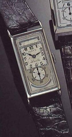 Rolex, Sporting Princess, Ref. 1592.1564.1930's..Rare, rectangular, stainless steel Iady's.wristwatch.