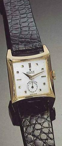 Rolex P e r p e t u a l Super.Precision, Ref. 8126, 1950 `s..Very fine and rare carr_ galb_, self winding.18ct pink gold lady's wristwatch.