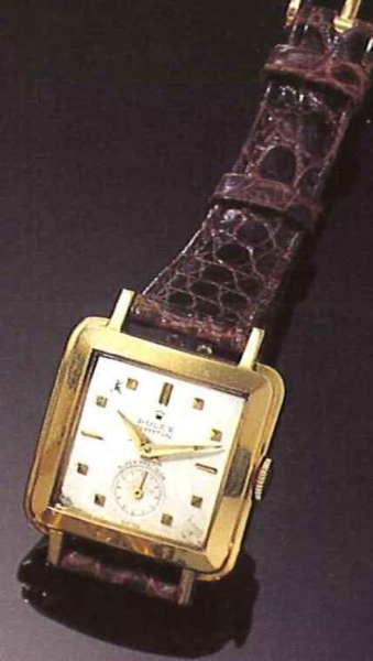 Rolex Perpetual Super Pr_cision.Ref. 4663, 1950's..Fine and rare carr_ galb_, self-winding, 18ct gold.Iady's wristwatch.