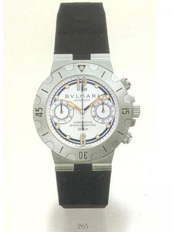 Bulgari Scuba Chrono - Club Nautor's Swan, Automatic, Chronometer Officially Certified, 200 m., Ref. SC 38 NSW, No. 494/500. A limited edition of 500 examples produced circa 2000, sold on January 17, 2002..Fine self-winding, water-resistant stainless stee