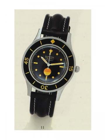 Blancpain, Fifty Fathoms, Milspec I, Ref. 570. Produced in the 1950's.Fine and rare, stainless steel, center-seconds, self-winding, water-resistant, anti-magnetic diver's wristwatch.