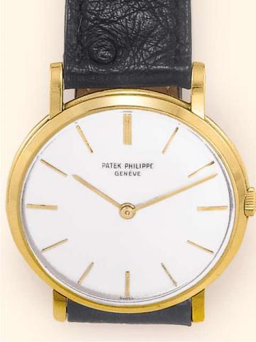 Patek Philippe Cie, Gen?ve Amagnetique, No. 730040, case No. 2614719, Ref. 3434. Producedcirca 1961.Fine and rare, 18K yellow gold gentleman's wristwatch with an 18K yellow gold Patek Philippe buckle.