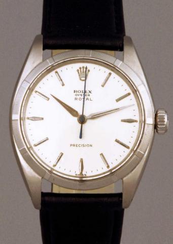 Rolex, Oyster Royal, Precision, Ref. 6427. Produced in the 1960's.Fine, center-seconds, water-resistant, stainless steel gentleman'swristwatch.