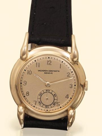 Vacheron Constantin, Geneve, No. 455945, case No. 294532, Ref. 4368. Produced in 1946. Very fine and rare, 18K pink gold gentleman's wristwatch.