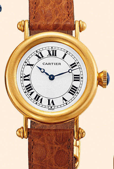 Cartier Diabolo, No. 14600, Ref: 2778. Made in the 1990s. Fine, water-resistant, 18K yellow gold wristwatch with an 18K yellow gold Cartier deployant clasp.