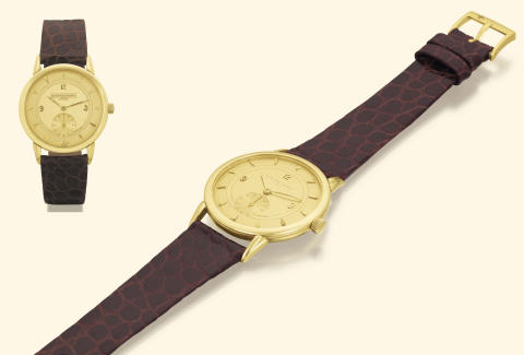 Vacheron Constantin, Geneve, No. 522565, case No. 345990, Ref. 4881. Made in 1955. Very fine and rare, 18K yellow gold gentleman